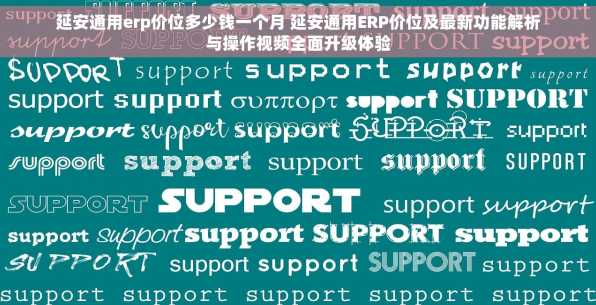 延安通用erp价位多少钱一个月 延安通用ERP价位及最新功能解析与操作视频全面升级体验