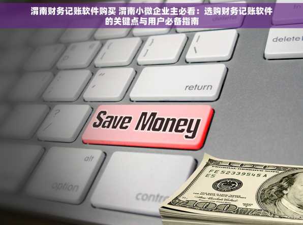 渭南财务记账软件购买 渭南小微企业主必看：选购财务记账软件的关键点与用户必备指南