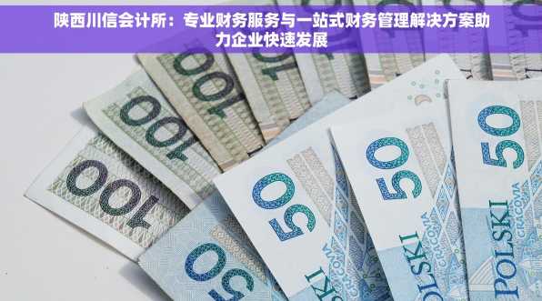 陕西川信会计所：专业财务服务与一站式财务管理解决方案助力企业快速发展
