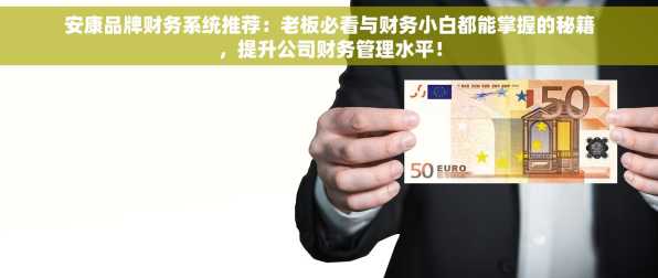 安康品牌财务系统推荐：老板必看与财务小白都能掌握的秘籍，提升公司财务管理水平！