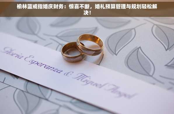 榆林蓝戒指婚庆财务：惊喜不断，婚礼预算管理与规划轻松解决！