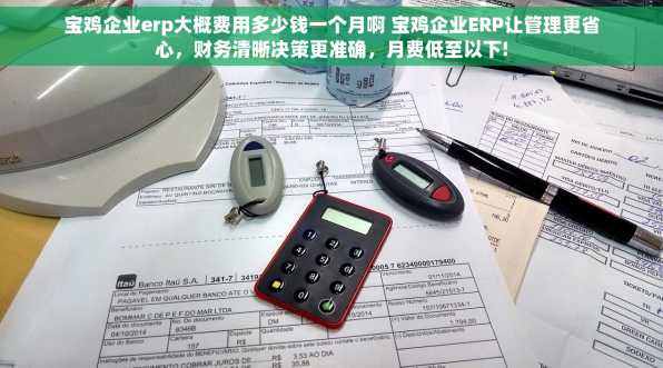 宝鸡企业erp大概费用多少钱一个月啊 宝鸡企业ERP让管理更省心，财务清晰决策更准确，月费低至以下!