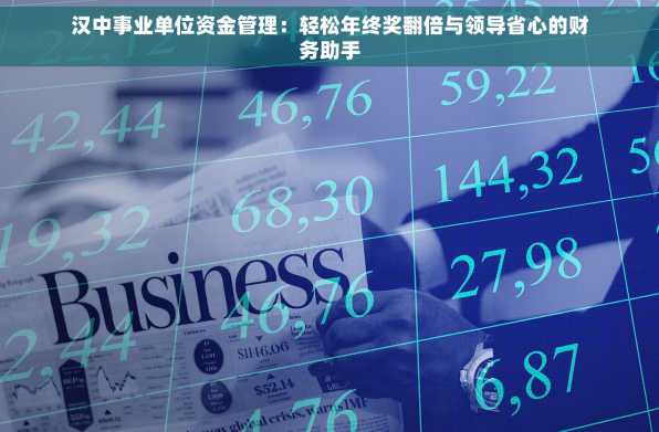 汉中事业单位资金管理：轻松年终奖翻倍与领导省心的财务助手