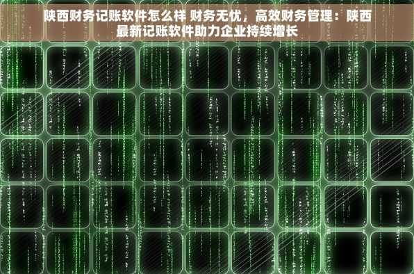 陕西财务记账软件怎么样 财务无忧，高效财务管理：陕西最新记账软件助力企业持续增长