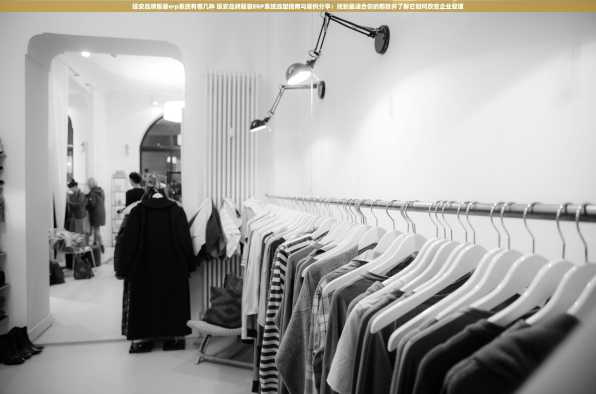 延安品牌服装erp系统有哪几种 延安品牌服装ERP系统选型指南与案例分享：找到最适合你的那款并了解它如何改变企业管理