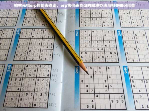 榆林光电erp售价表查询，erp售价表查询的解决办法与相关知识科普