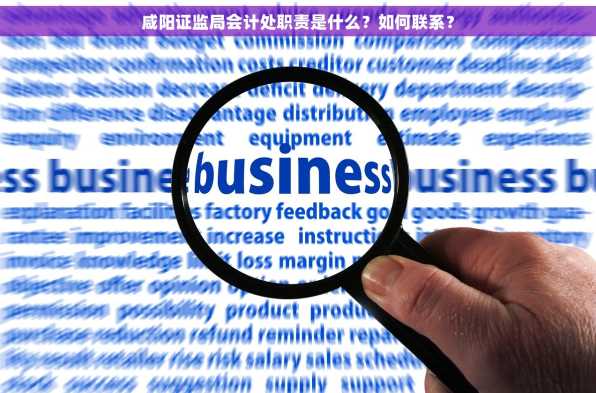 咸阳证监局会计处职责是什么？如何联系？