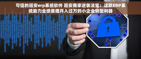 可信的延安erp系统软件 延安商家逆袭法宝：这款ERP系统助力业绩暴增月入过万的小企业转型利器