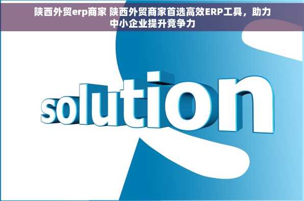 陕西外贸erp商家 陕西外贸商家首选高效ERP工具，助力中小企业提升竞争力