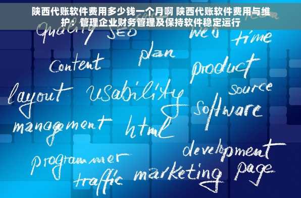 陕西代账软件费用多少钱一个月啊 陕西代账软件费用与维护：管理企业财务管理及保持软件稳定运行