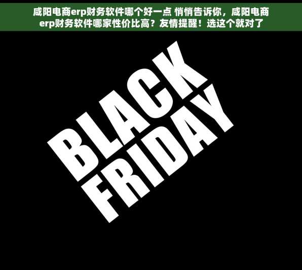 咸阳电商erp财务软件哪个好一点 悄悄告诉你，咸阳电商erp财务软件哪家性价比高？友情提醒！选这个就对了