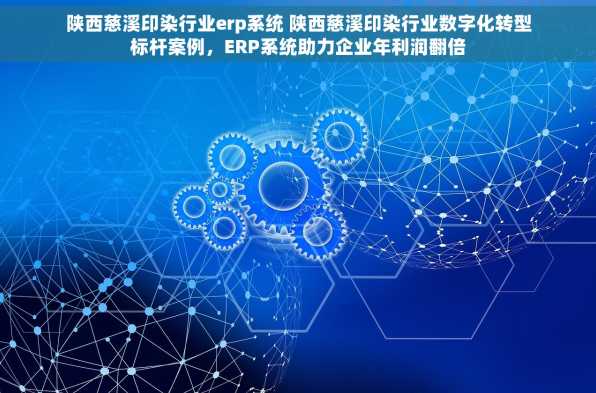 陕西慈溪印染行业erp系统 陕西慈溪印染行业数字化转型标杆案例，ERP系统助力企业年利润翻倍