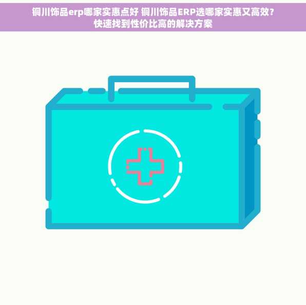 铜川饰品erp哪家实惠点好 铜川饰品ERP选哪家实惠又高效？快速找到性价比高的解决方案