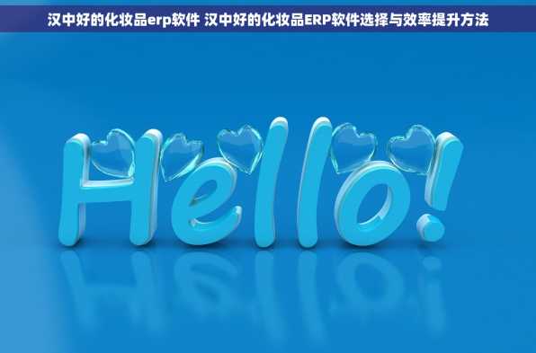 汉中好的化妆品erp软件 汉中好的化妆品ERP软件选择与效率提升方法