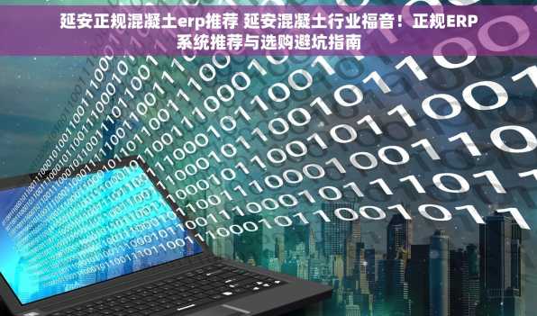 延安正规混凝土erp推荐 延安混凝土行业福音！正规ERP系统推荐与选购避坑指南