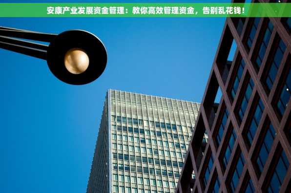安康产业发展资金管理：教你高效管理资金，告别乱花钱！