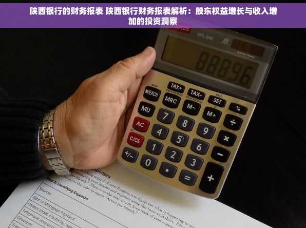 陕西银行的财务报表 陕西银行财务报表解析：股东权益增长与收入增加的投资洞察
