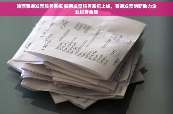 陕西普通发票服务系统 陕西发票服务系统上线，普通发票创新助力企业税务合规