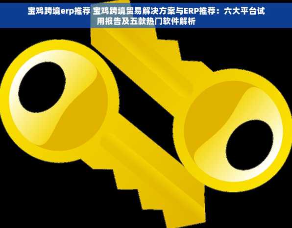 宝鸡跨境erp推荐 宝鸡跨境贸易解决方案与ERP推荐：六大平台试用报告及五款热门软件解析