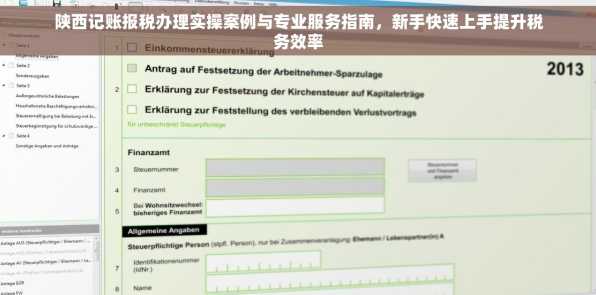 陕西记账报税办理实操案例与专业服务指南，新手快速上手提升税务效率