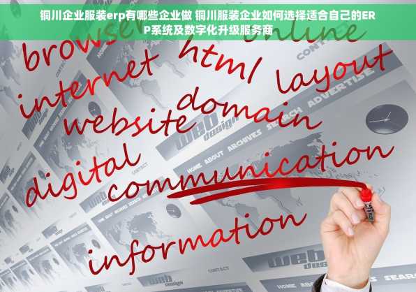 铜川企业服装erp有哪些企业做 铜川服装企业如何选择适合自己的ERP系统及数字化升级服务商