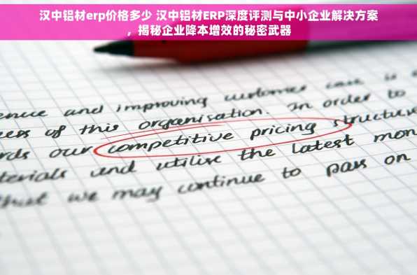 汉中铝材erp价格多少 汉中铝材ERP深度评测与中小企业解决方案，揭秘企业降本增效的秘密武器
