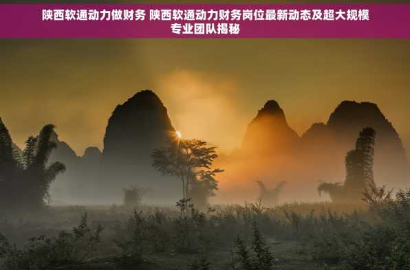 陕西软通动力做财务 陕西软通动力财务岗位最新动态及超大规模专业团队揭秘